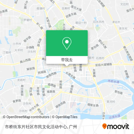 市桥街东片社区市民文化活动中心地图