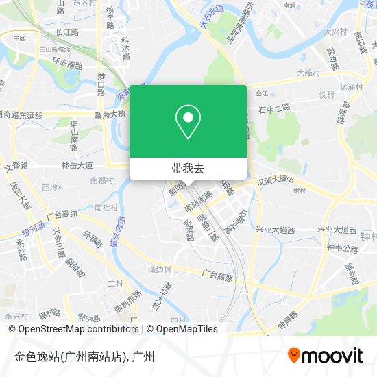 金色逸站(广州南站店)地图