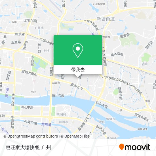 惠旺家大塘快餐地图