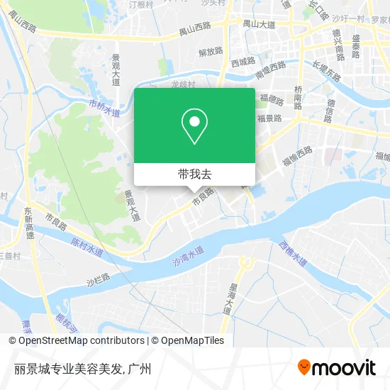 丽景城专业美容美发地图
