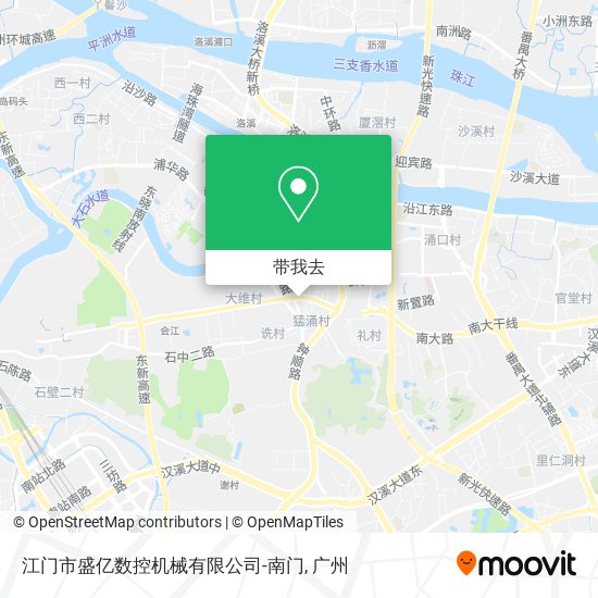 江门市盛亿数控机械有限公司-南门地图