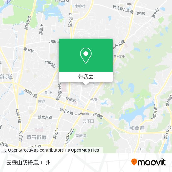 云暨山肠粉店地图