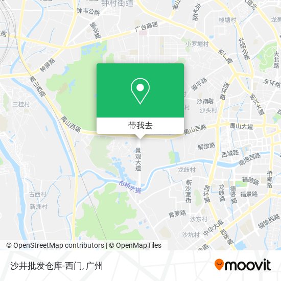 沙井批发仓库-西门地图