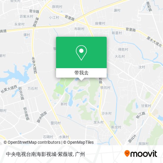 中央电视台南海影视城-紫薇坡地图