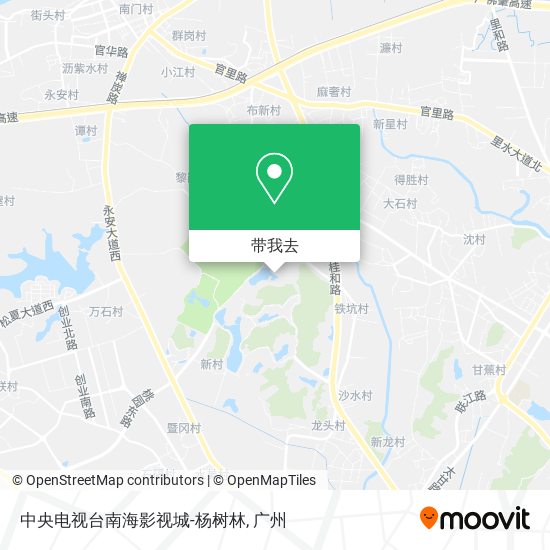 中央电视台南海影视城-杨树林地图