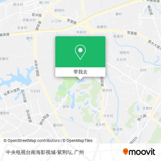 中央电视台南海影视城-紫荆坛地图