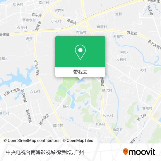 中央电视台南海影视城-紫荆坛地图