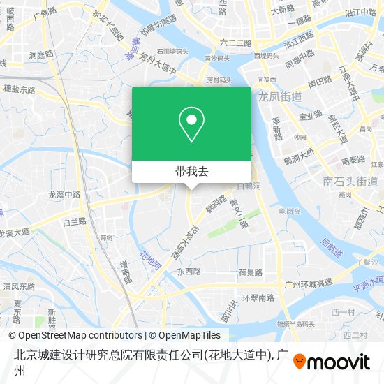 北京城建设计研究总院有限责任公司(花地大道中)地图