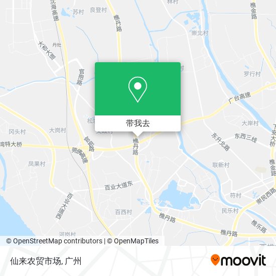 仙来农贸市场地图