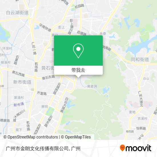 广州市金朗文化传播有限公司地图