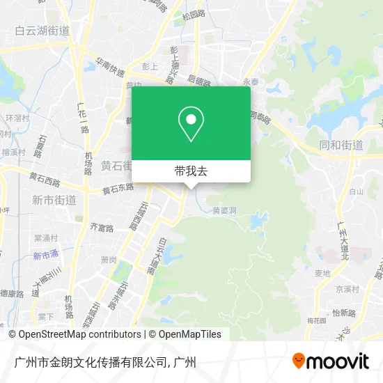 广州市金朗文化传播有限公司地图