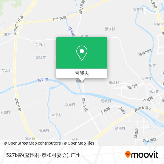 527b路(鳌围村-泰和村委会)地图