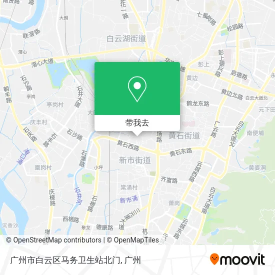 广州市白云区马务卫生站北门地图
