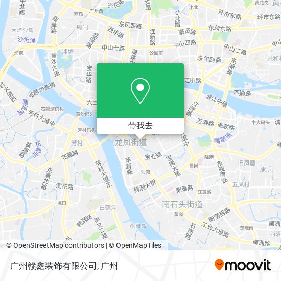 广州赣鑫装饰有限公司地图