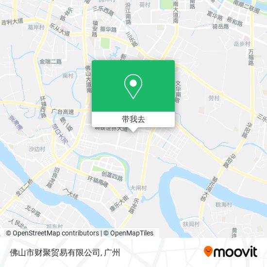 佛山市财聚贸易有限公司地图