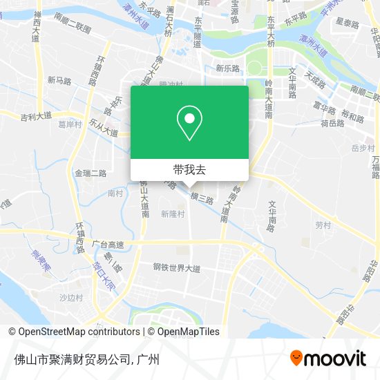 佛山市聚满财贸易公司地图