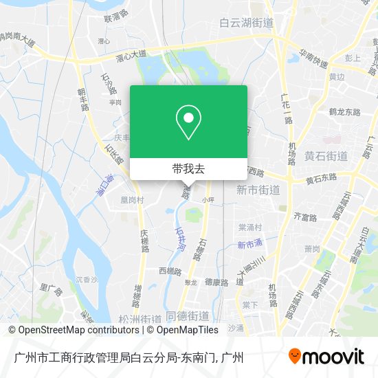 广州市工商行政管理局白云分局-东南门地图