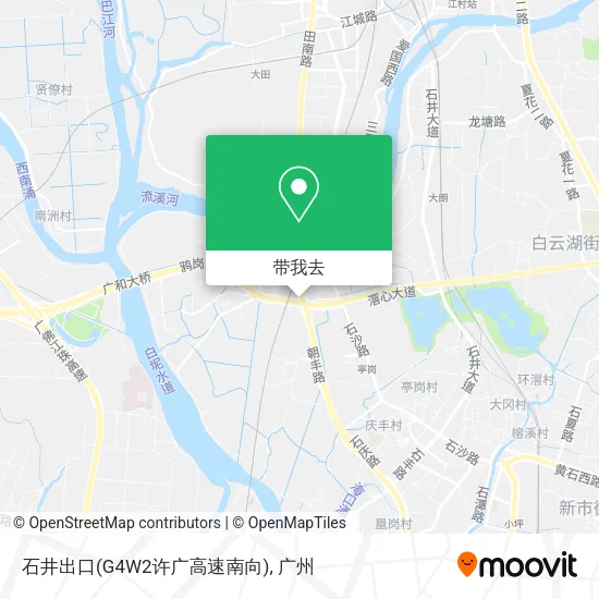 石井出口(G4W2许广高速南向)地图
