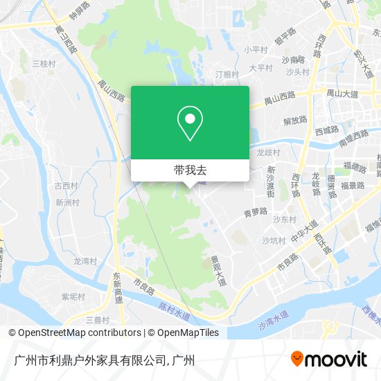 广州市利鼎户外家具有限公司地图