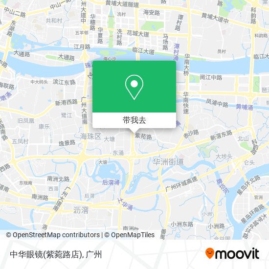 中华眼镜(紫菀路店)地图