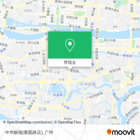中华眼镜(紫菀路店)地图