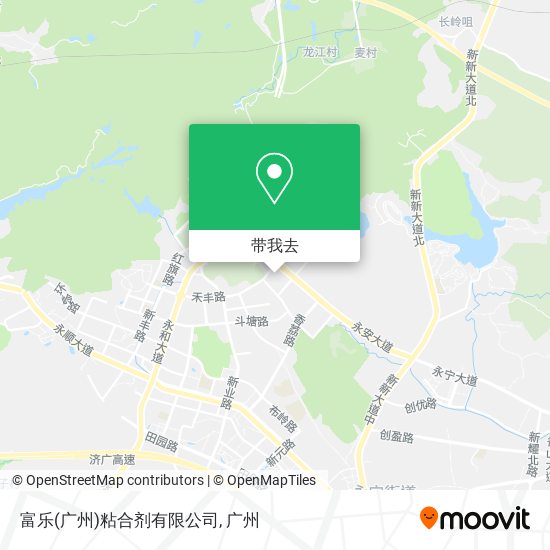 富乐(广州)粘合剂有限公司地图