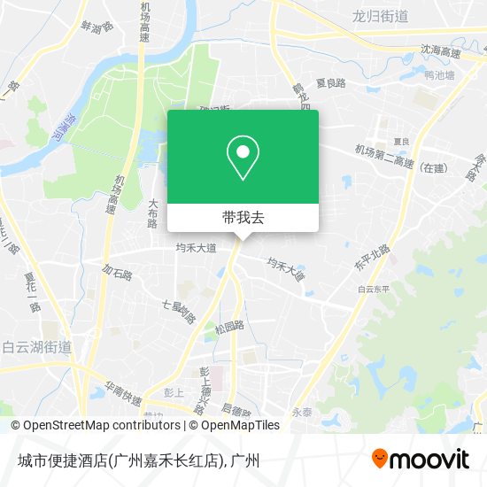 城市便捷酒店(广州嘉禾长红店)地图