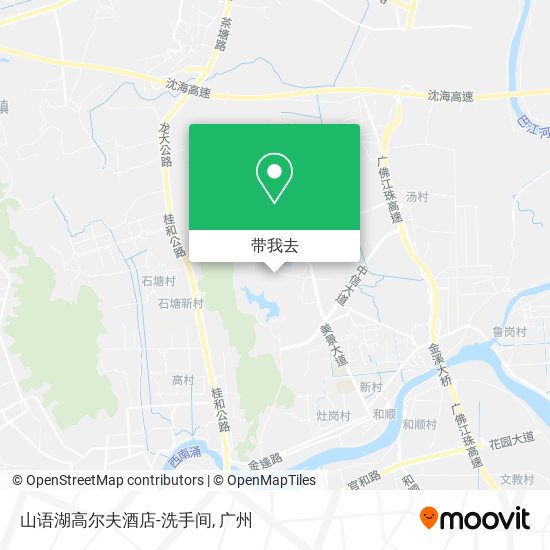 山语湖高尔夫酒店-洗手间地图