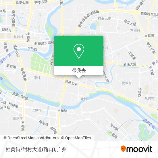 姓黄街/绀村大道(路口)地图