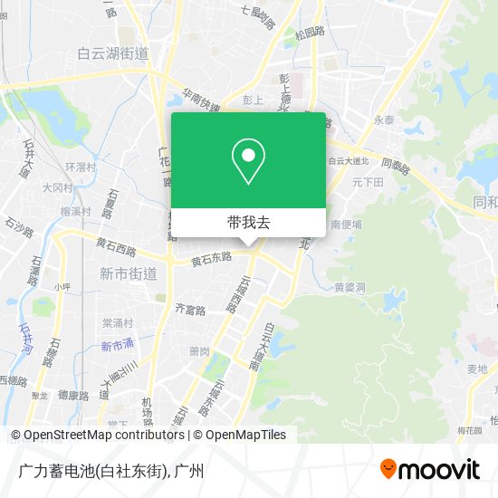 广力蓄电池(白社东街)地图
