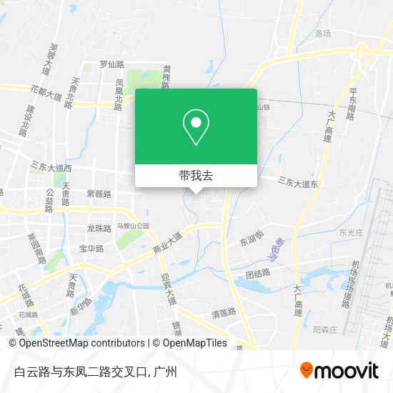 白云路与东凤二路交叉口地图