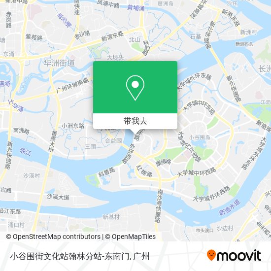 小谷围街文化站翰林分站-东南门地图