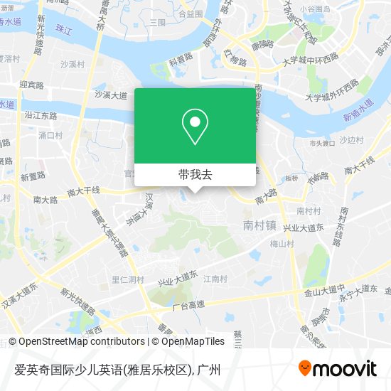 爱英奇国际少儿英语(雅居乐校区)地图