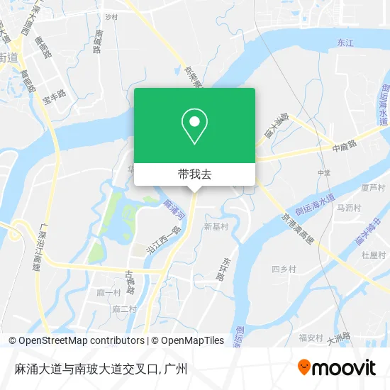 麻涌大道与南玻大道交叉口地图