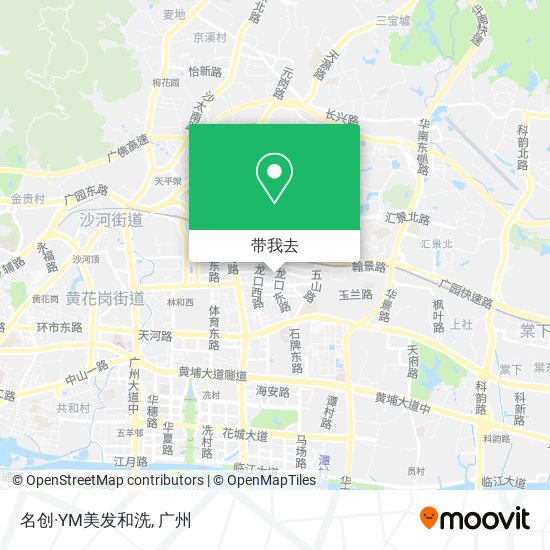 名创·YM美发和洗地图