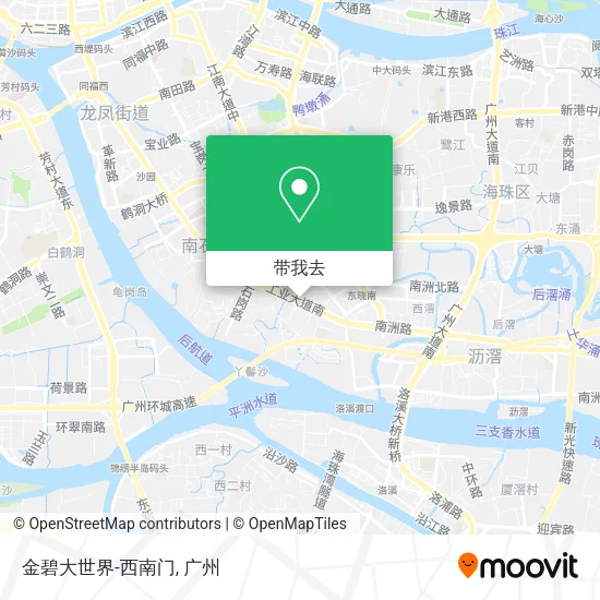 金碧大世界-西南门地图