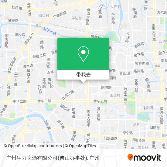 广州生力啤酒有限公司(佛山办事处)地图