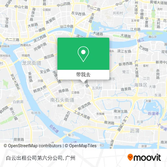 白云出租公司第六分公司地图