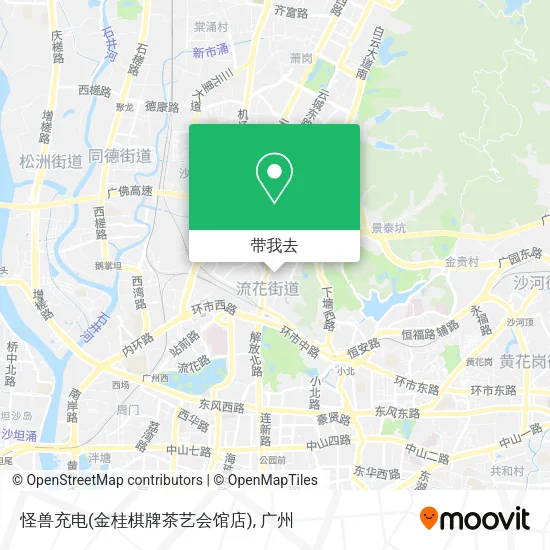 怪兽充电(金桂棋牌茶艺会馆店)地图
