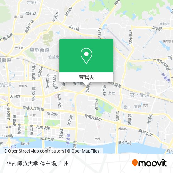 华南师范大学-停车场地图
