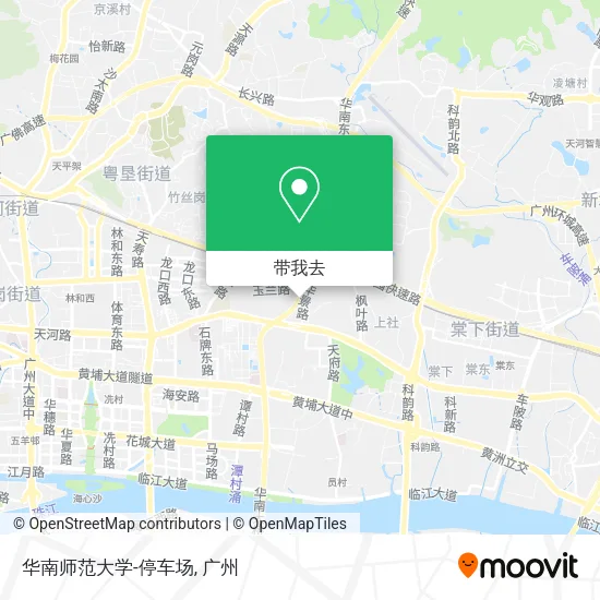 华南师范大学-停车场地图