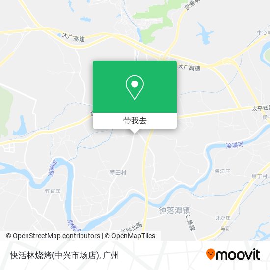 快活林烧烤(中兴市场店)地图