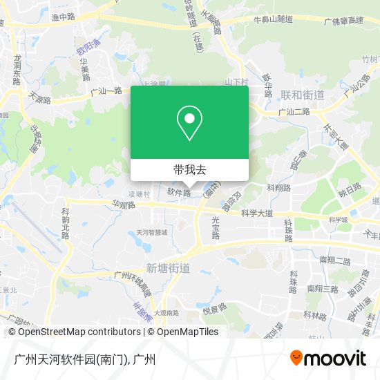广州天河软件园(南门)地图