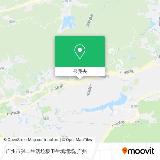 广州市兴丰生活垃圾卫生填埋场地图