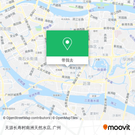 天源长寿村南洲天然水店地图