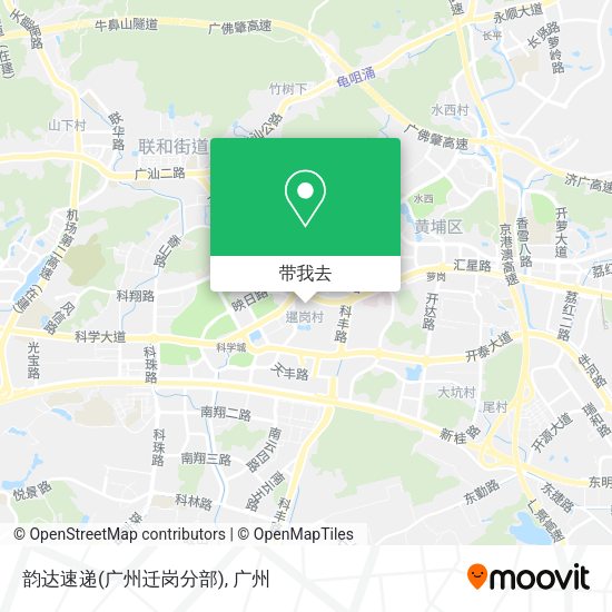 韵达速递(广州迁岗分部)地图