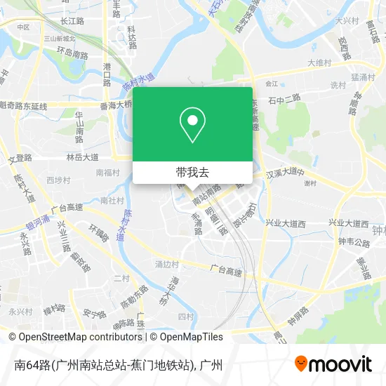 南64路(广州南站总站-蕉门地铁站)地图