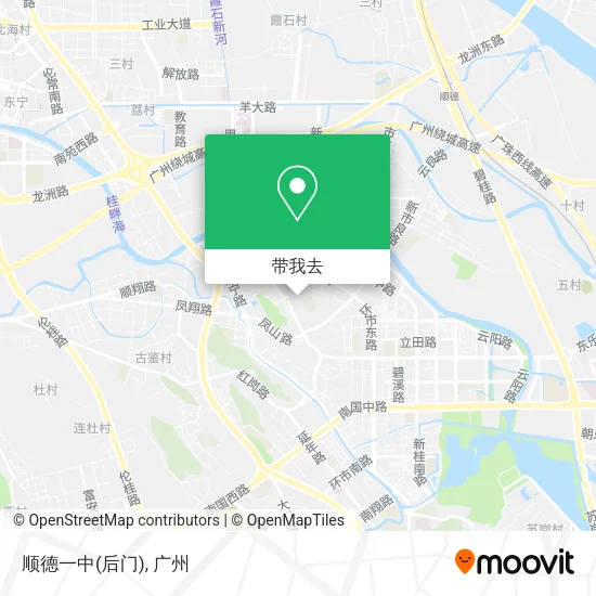 顺德一中(后门)地图