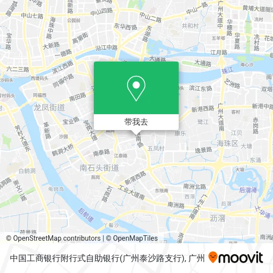 中国工商银行附行式自助银行(广州泰沙路支行)地图