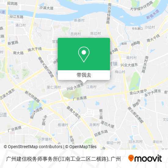 广州建信税务师事务所(江南工业二区二横路)地图